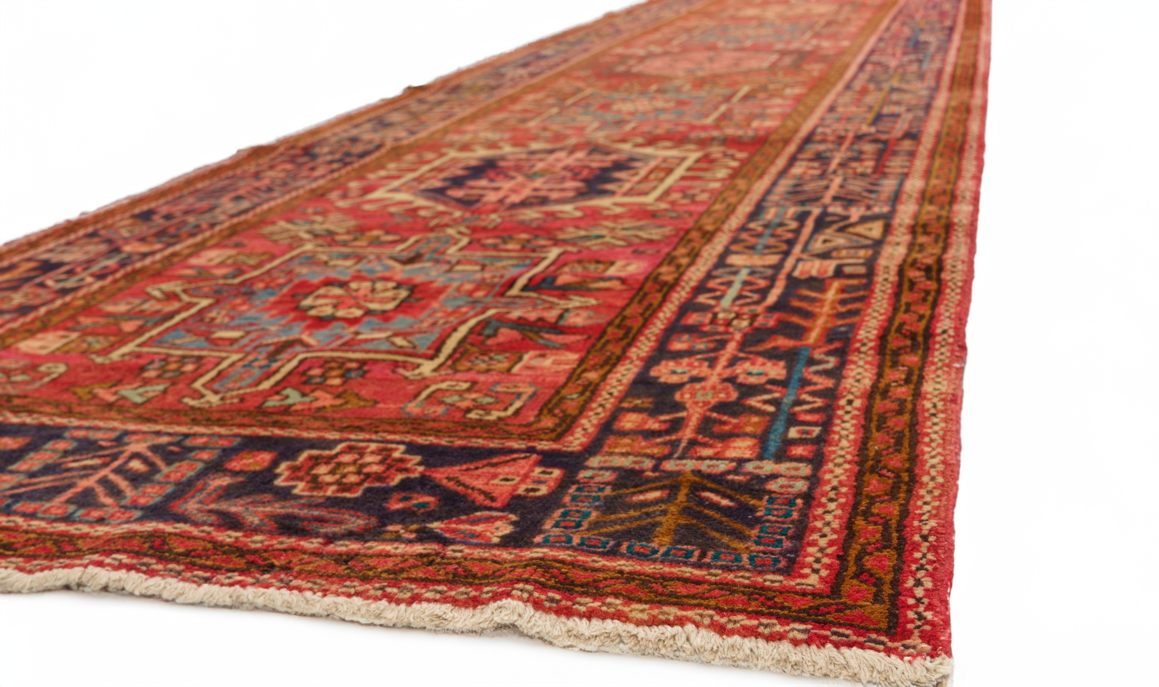 40078 Antique Perisian Heriz Runner