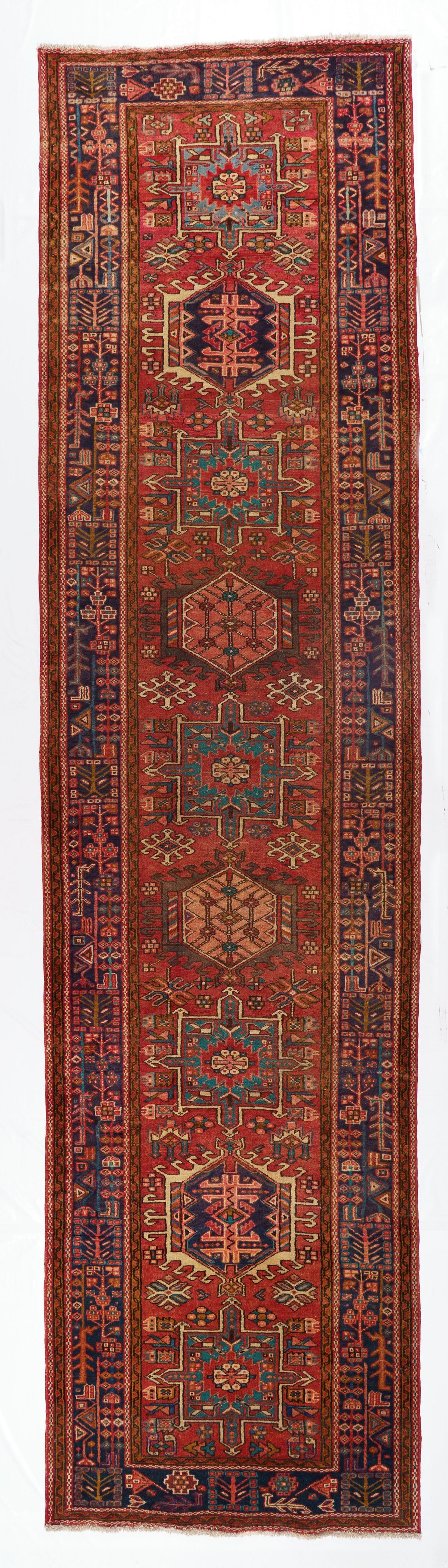 40078 Antique Perisian Heriz Runner