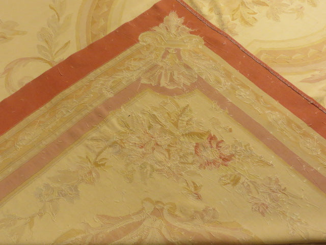 Antique 19th C Design Aubusson Rug 412