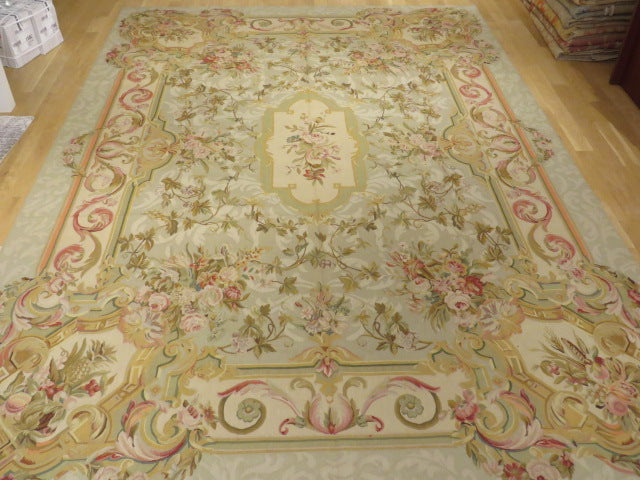 Antique 19th C Design Aubusson Rug 415