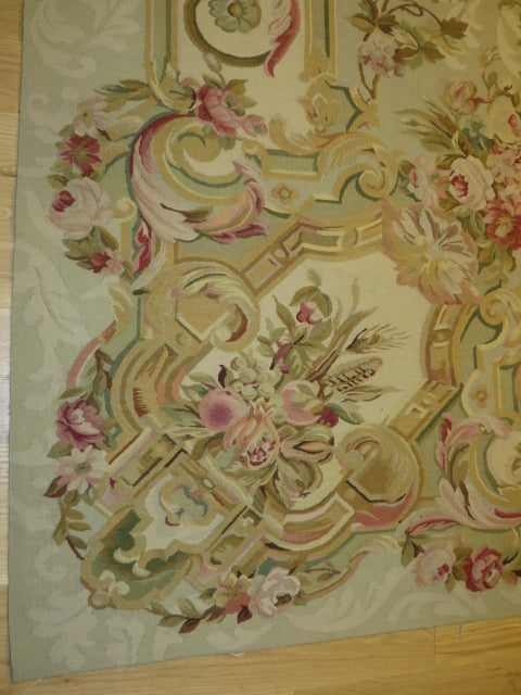 Antique 19th C Design Aubusson Rug 415