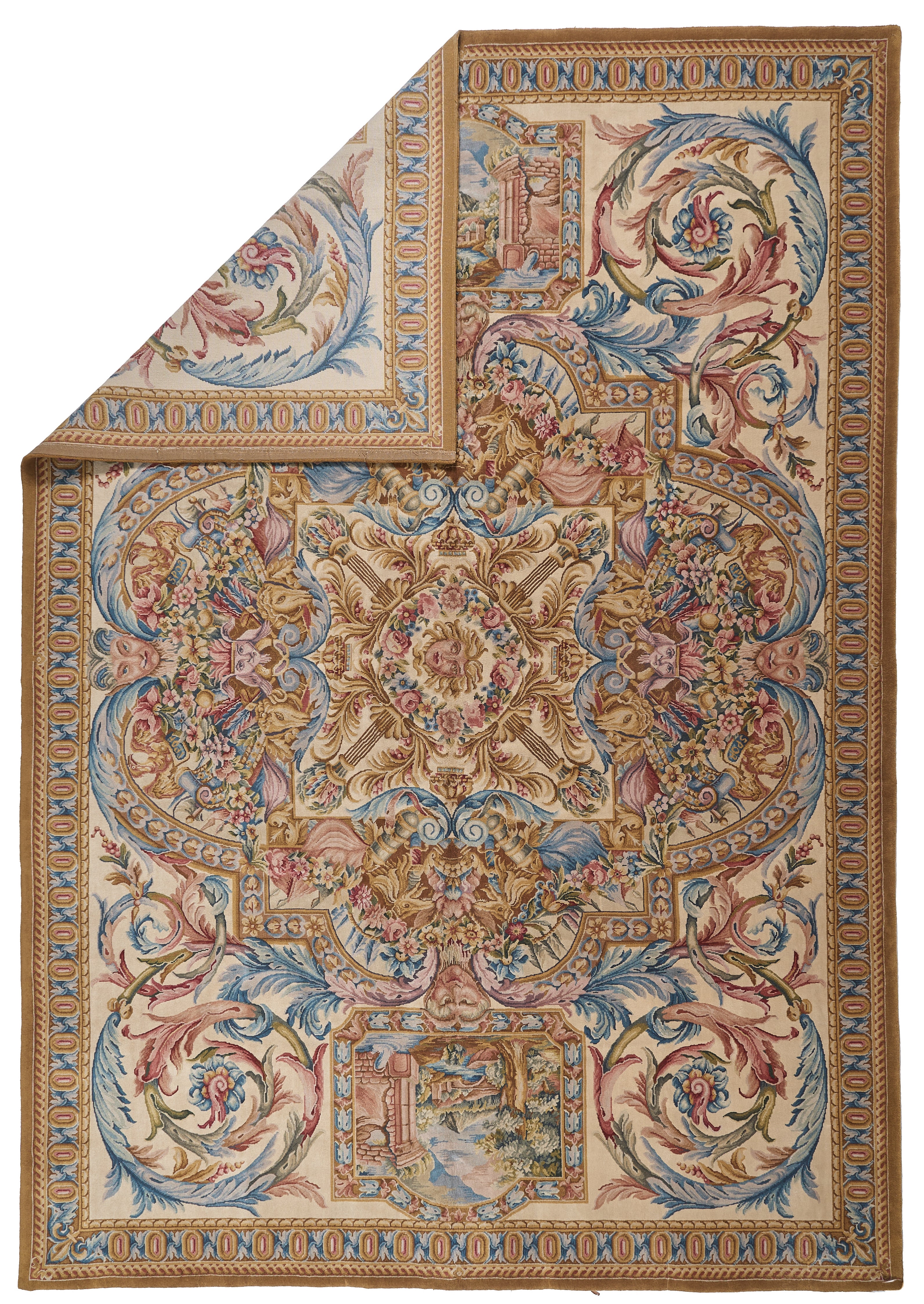 Hand Knotted Savonnerie Carpet 8026