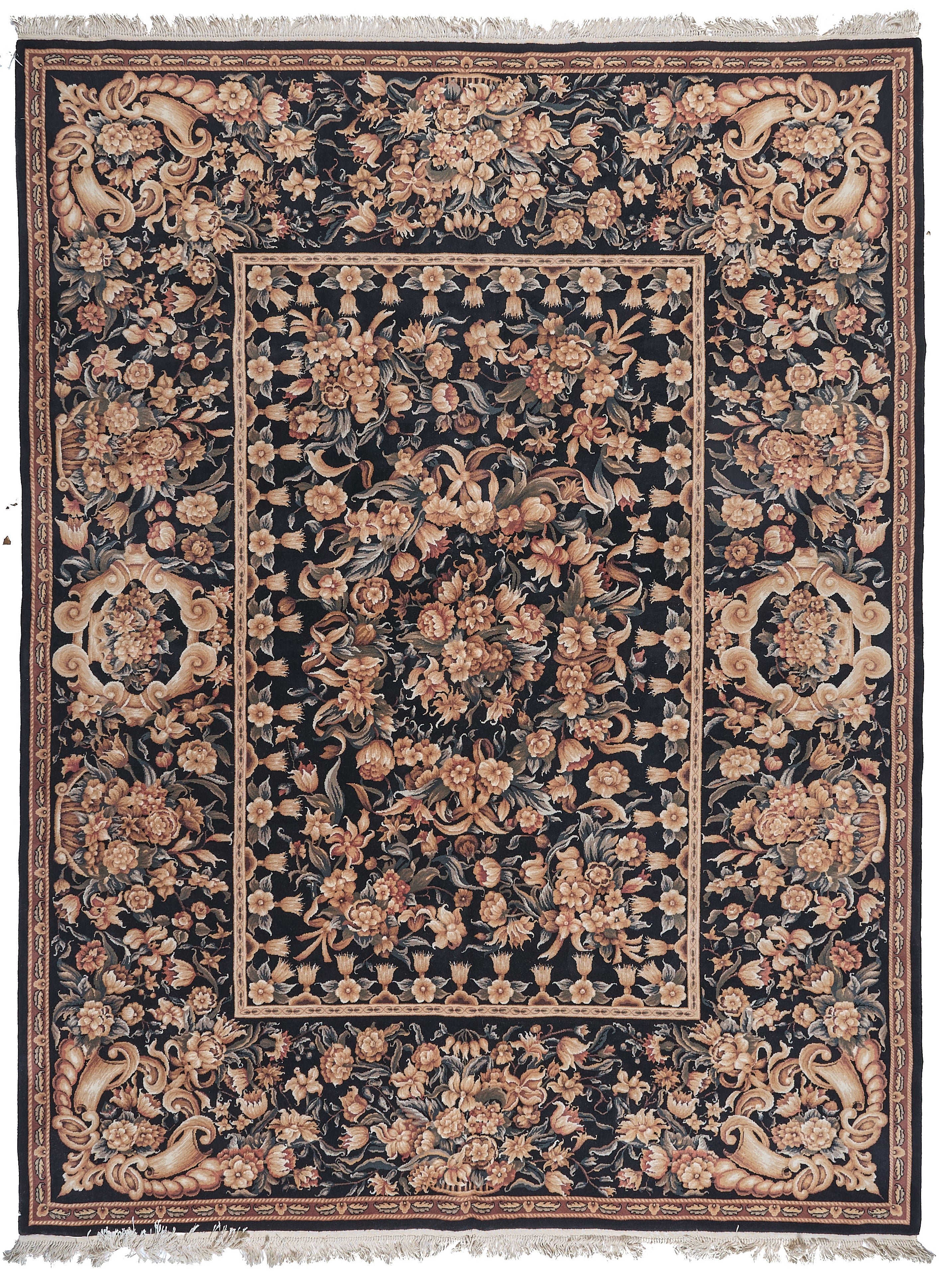 Hand Knotted Savonnerie Carpet 8052