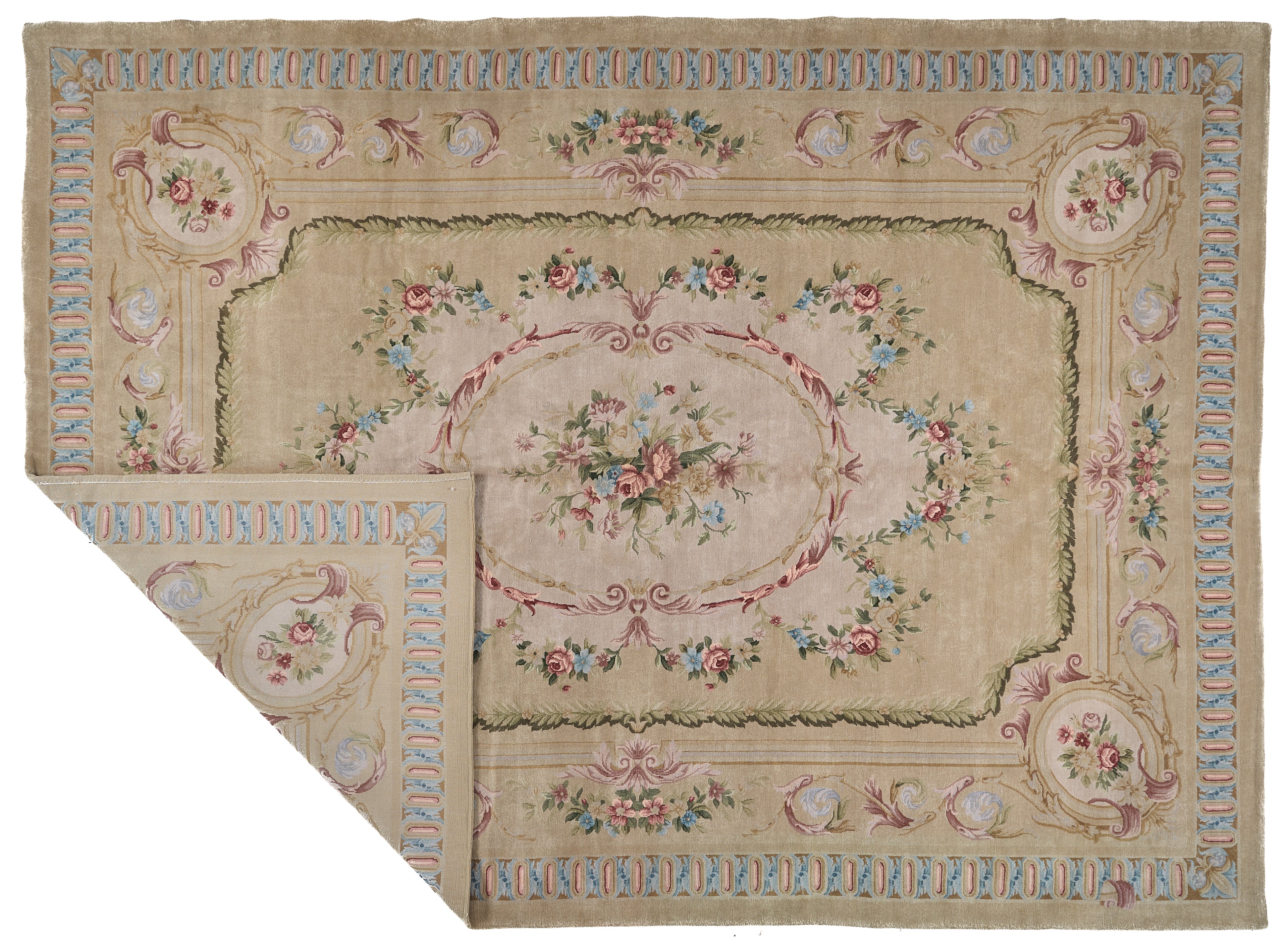 Hand Knotted Savonnerie Carpet 8066