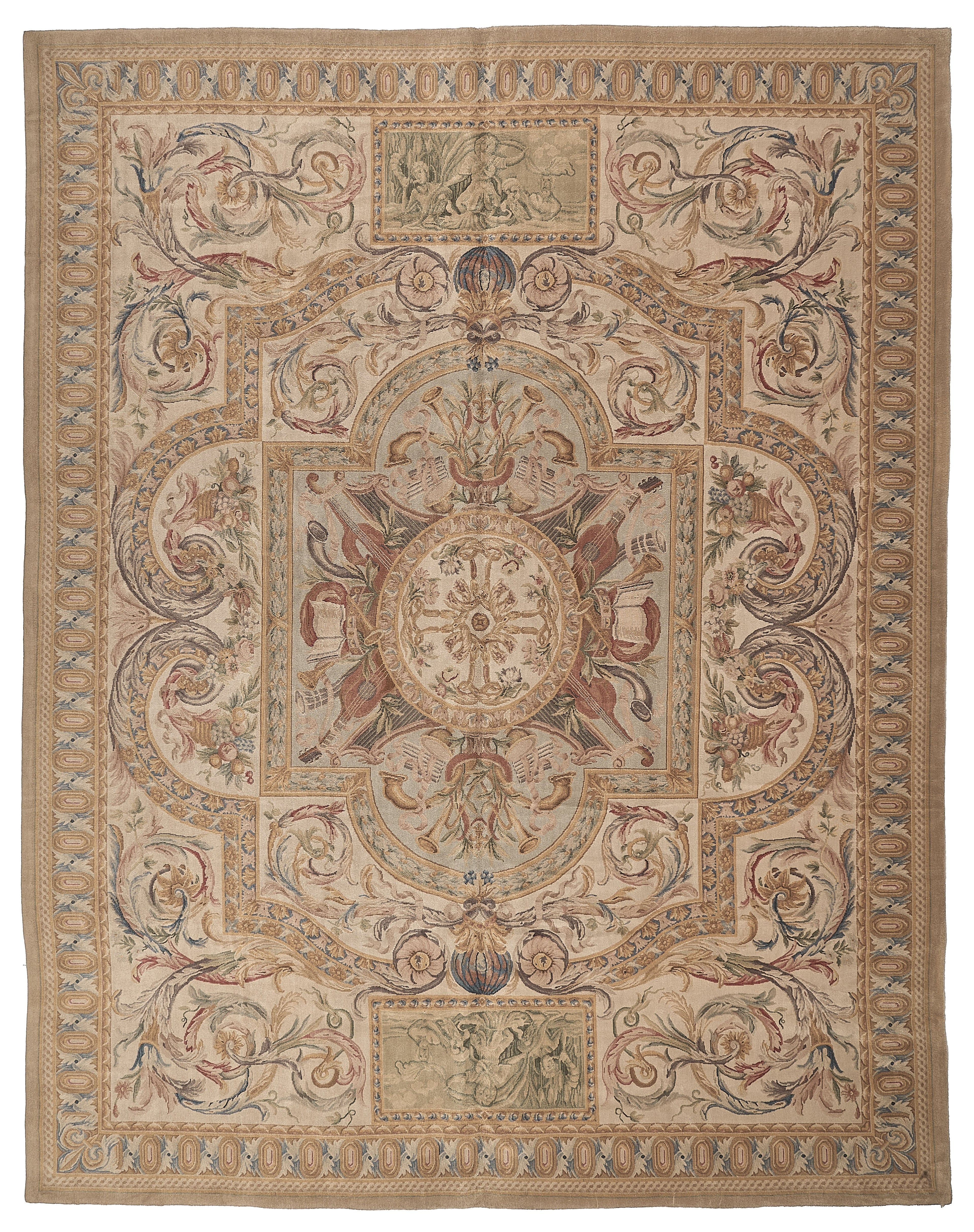 Hand Knotted Savonnerie Carpet 8076