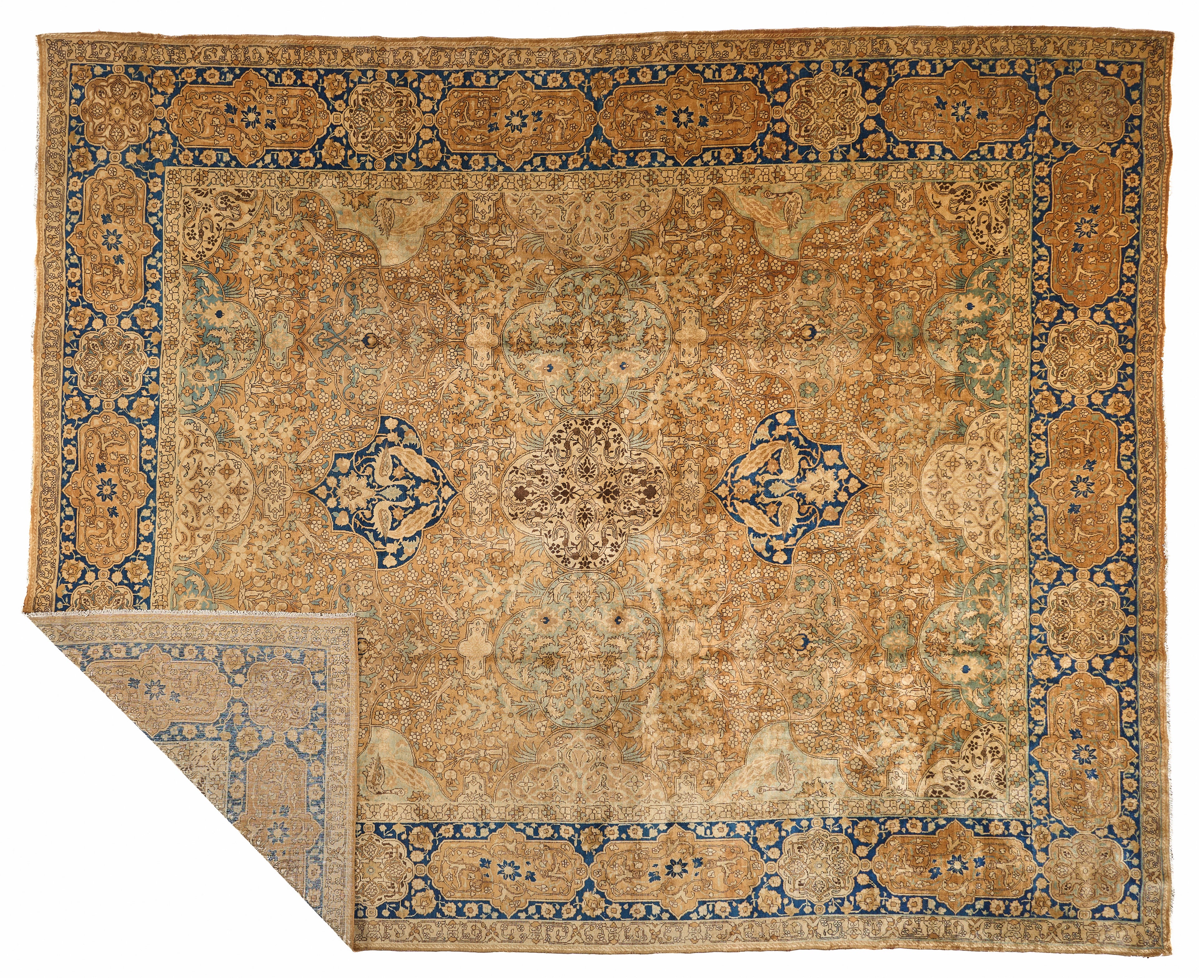 90009 Antique Persian Tabriz Carpet Circa 1900