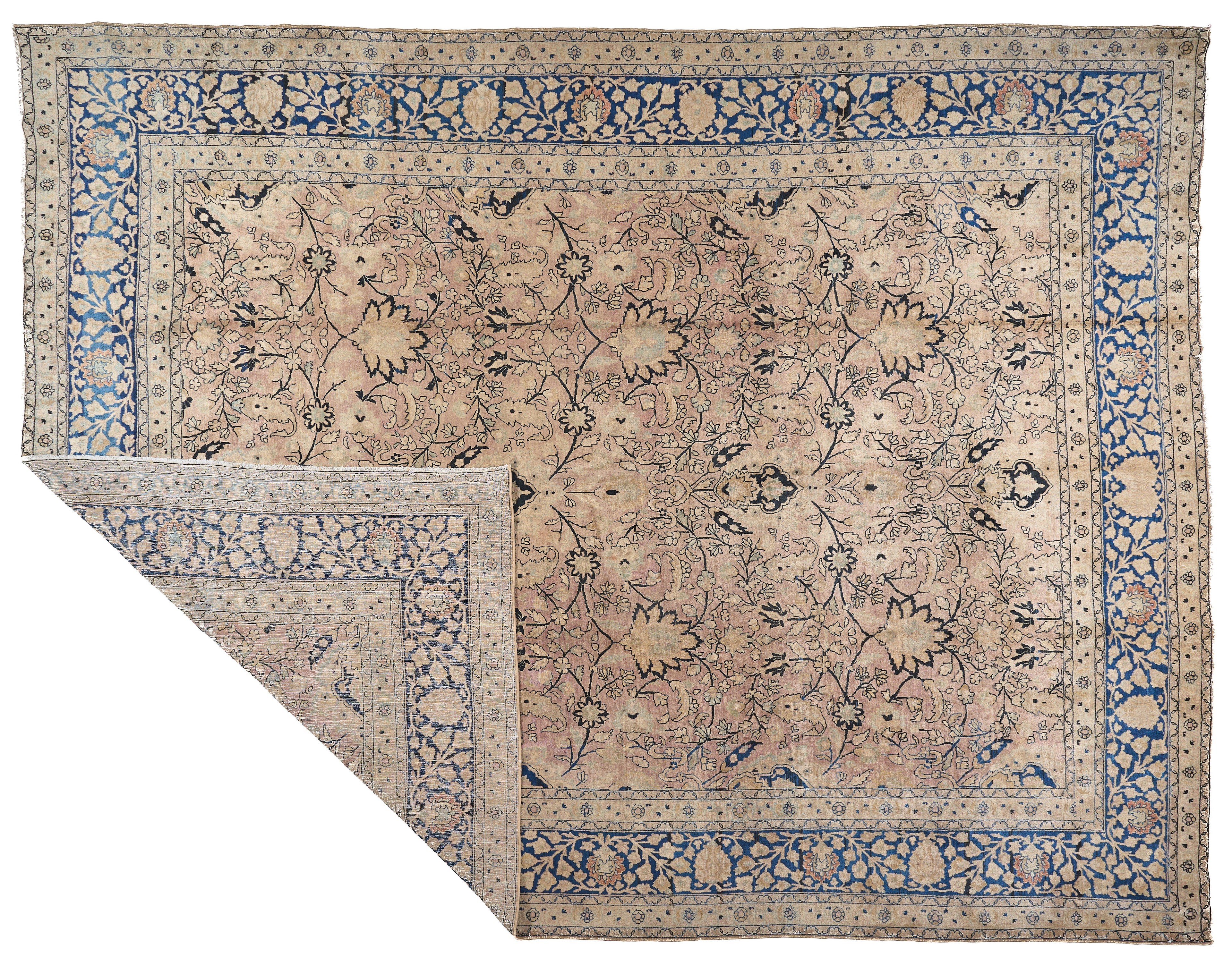 90026 Antique Persian Tabriz Carpet Circa 1920