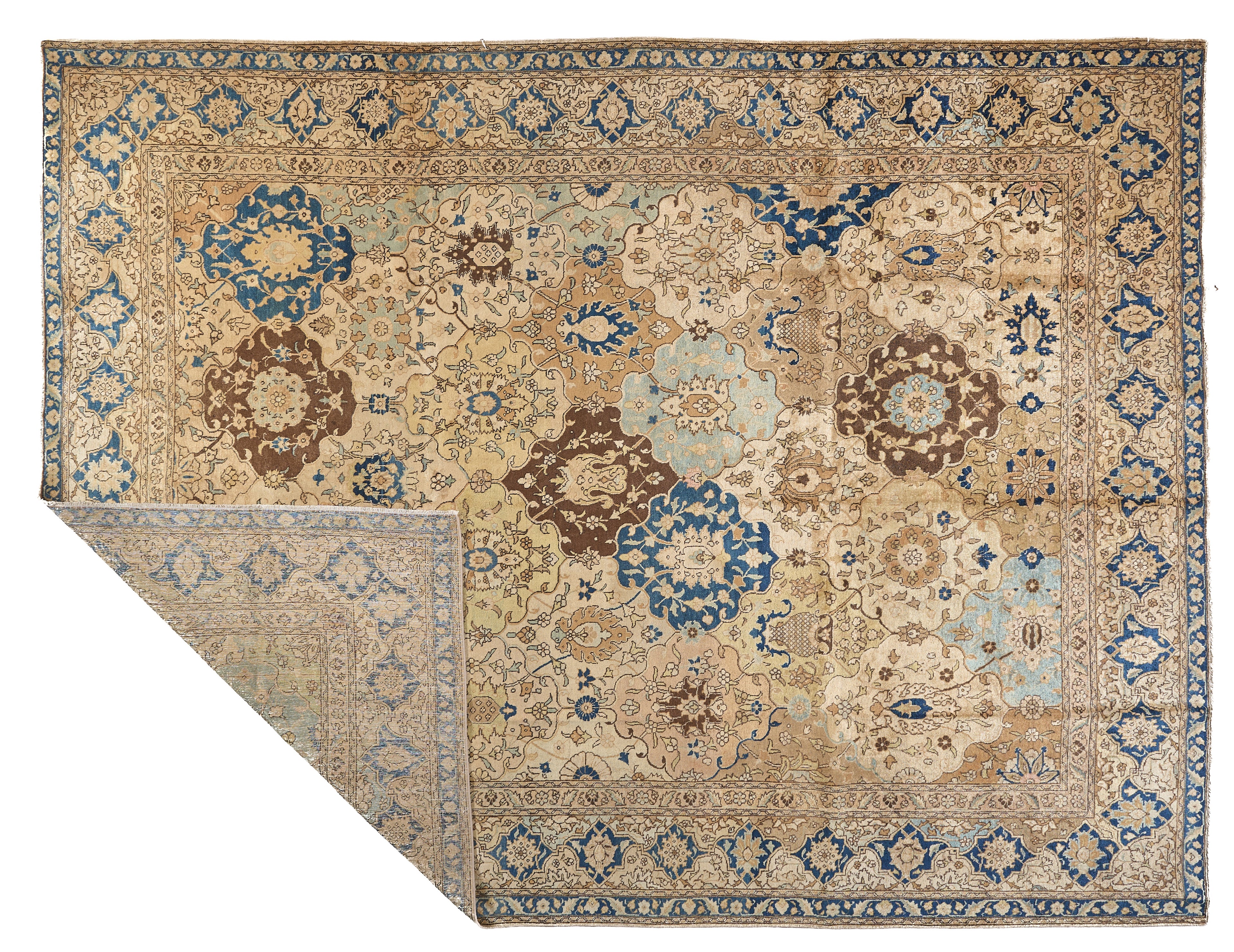 90052 Antique Persian Tabriz Circa 1900