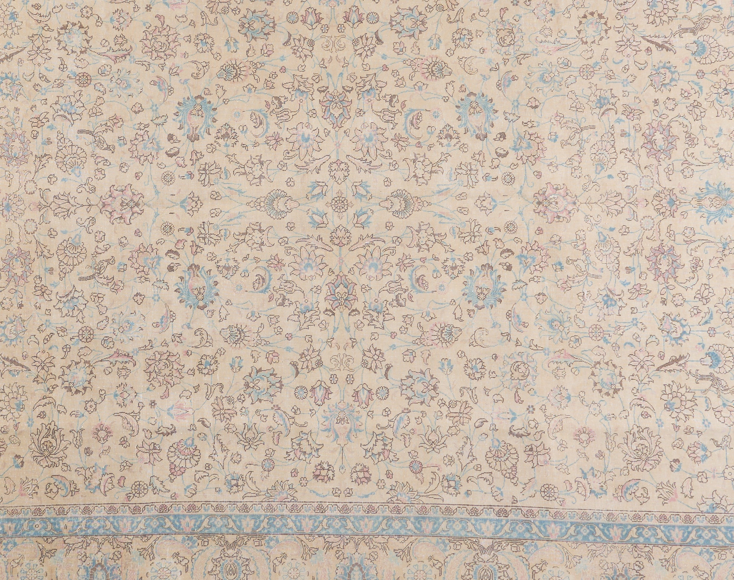 90128 Antique Persian Tabriz Rug Circa 1940