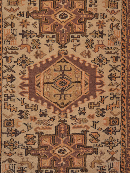 40012 Semi-Antique Persian Heriz Runner