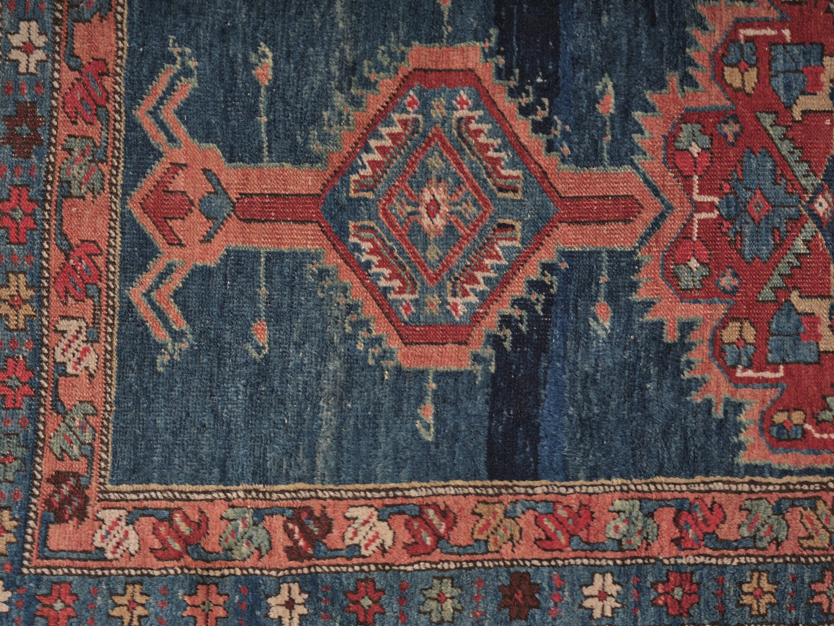 40060 Antique 19th C Persian Heriz Runner