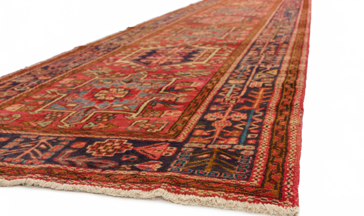 40078  Antique Perisian Heriz Runner