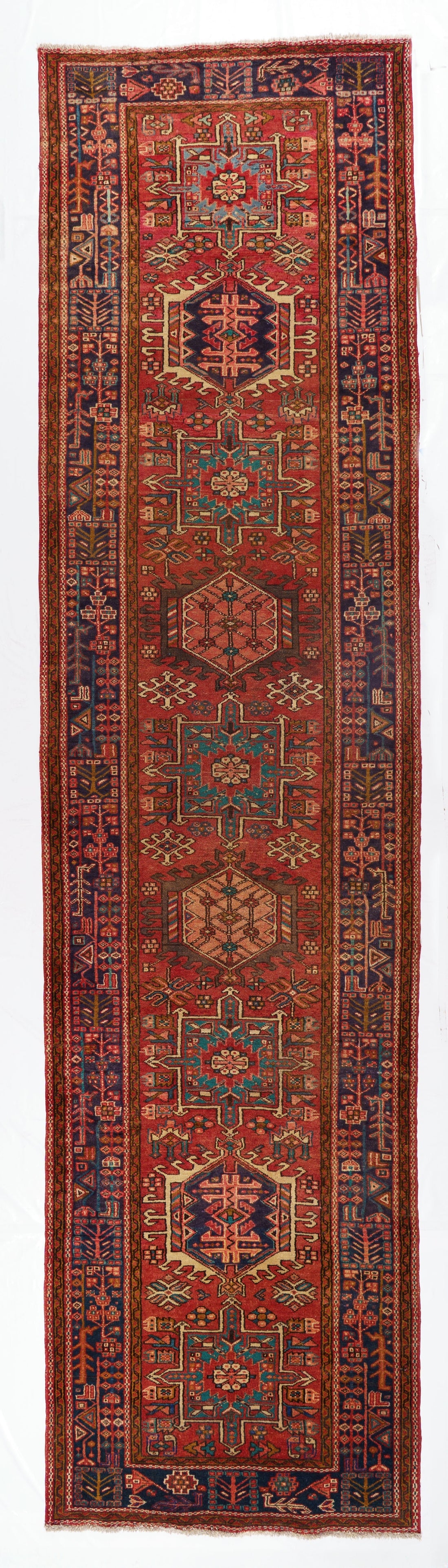 40078  Antique Perisian Heriz Runner