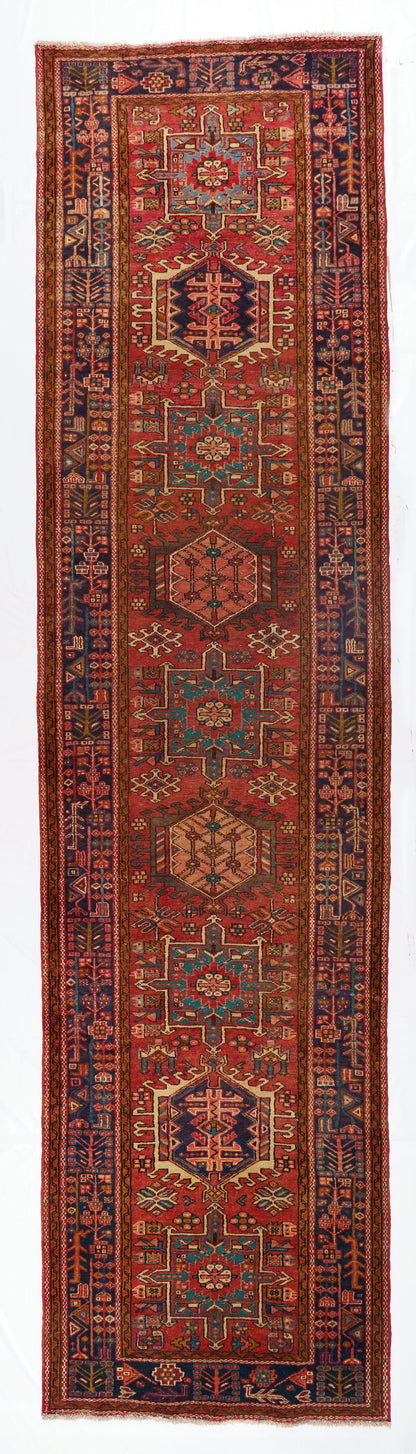 40078  Antique Perisian Heriz Runner