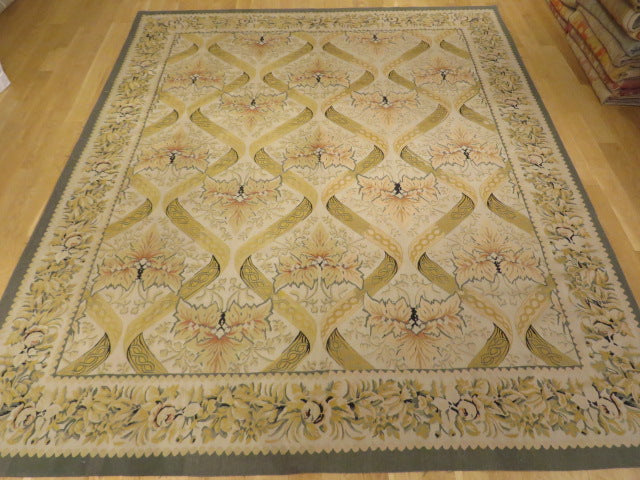 Antique 19th C Design Aubusson Rug 403