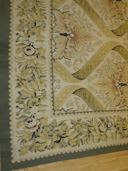 Antique 19th C Design Aubusson Rug 403