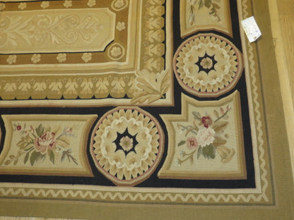Antique 19th C Design Aubusson Rug 404