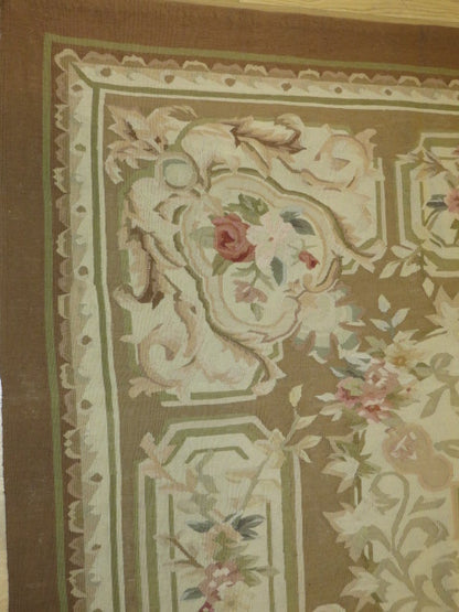 Antique 19th C Design Aubusson Rug 405