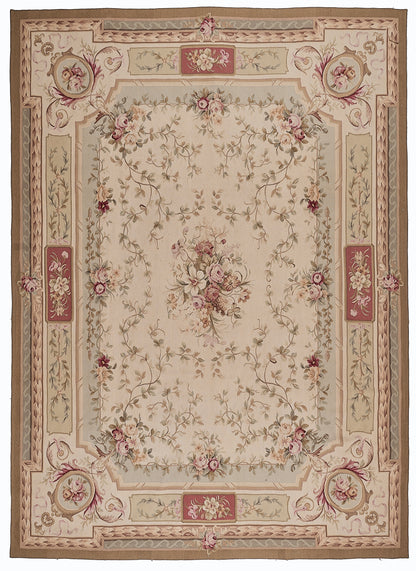 Antique 19th C Design Aubusson Rug 409