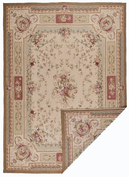 Antique 19th C Design Aubusson Rug 409
