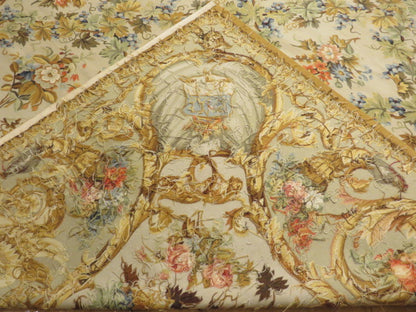 Antique 19th C Design Aubusson Rug 411