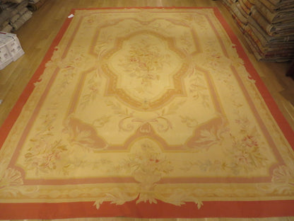 Antique 19th C Design Aubusson Rug 412