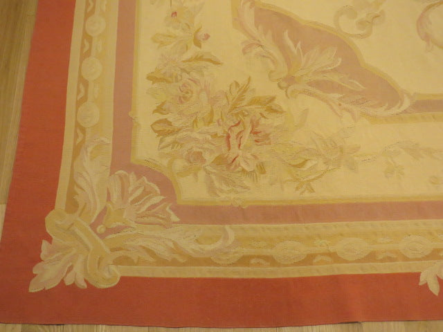 Antique 19th C Design Aubusson Rug 412