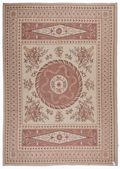 Antique 19th C Design Aubusson Rug 413