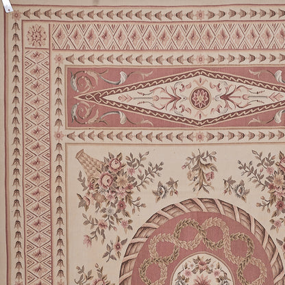 Antique 19th C Design Aubusson Rug 413