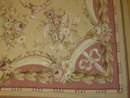 Antique 19th C Design Aubusson Rug 414