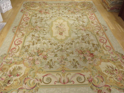 Antique 19th C Design Aubusson Rug 415