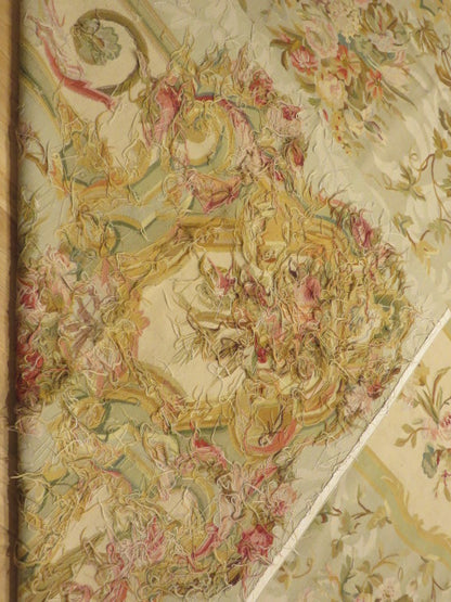 Antique 19th C Design Aubusson Rug 415
