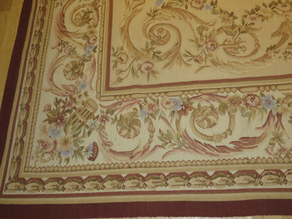 Antique 19th C Design Aubusson Rug 416