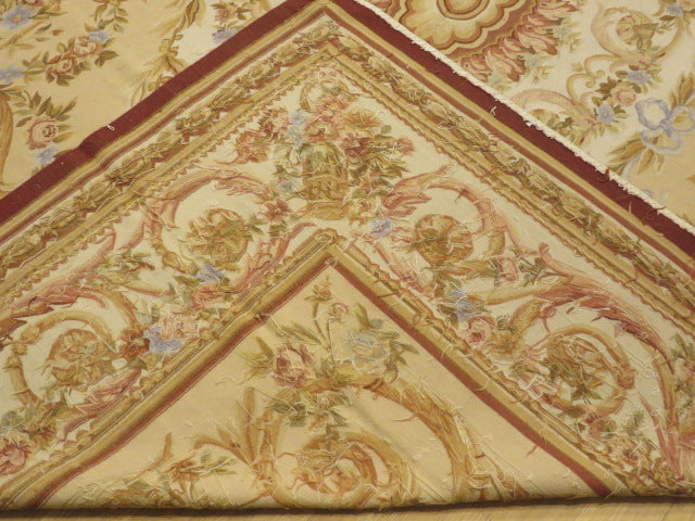 Antique 19th C Design Aubusson Rug 416