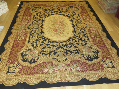 Antique 19th C Design Aubusson Rug 418