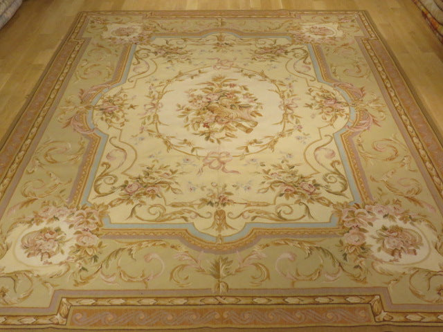 Antique 19th C Design Aubusson Rug 429