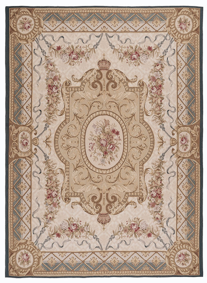431 Antique 19th C Design Aubusson Rug