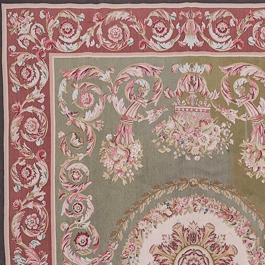 Antique 19th C Design Aubusson Rug 434