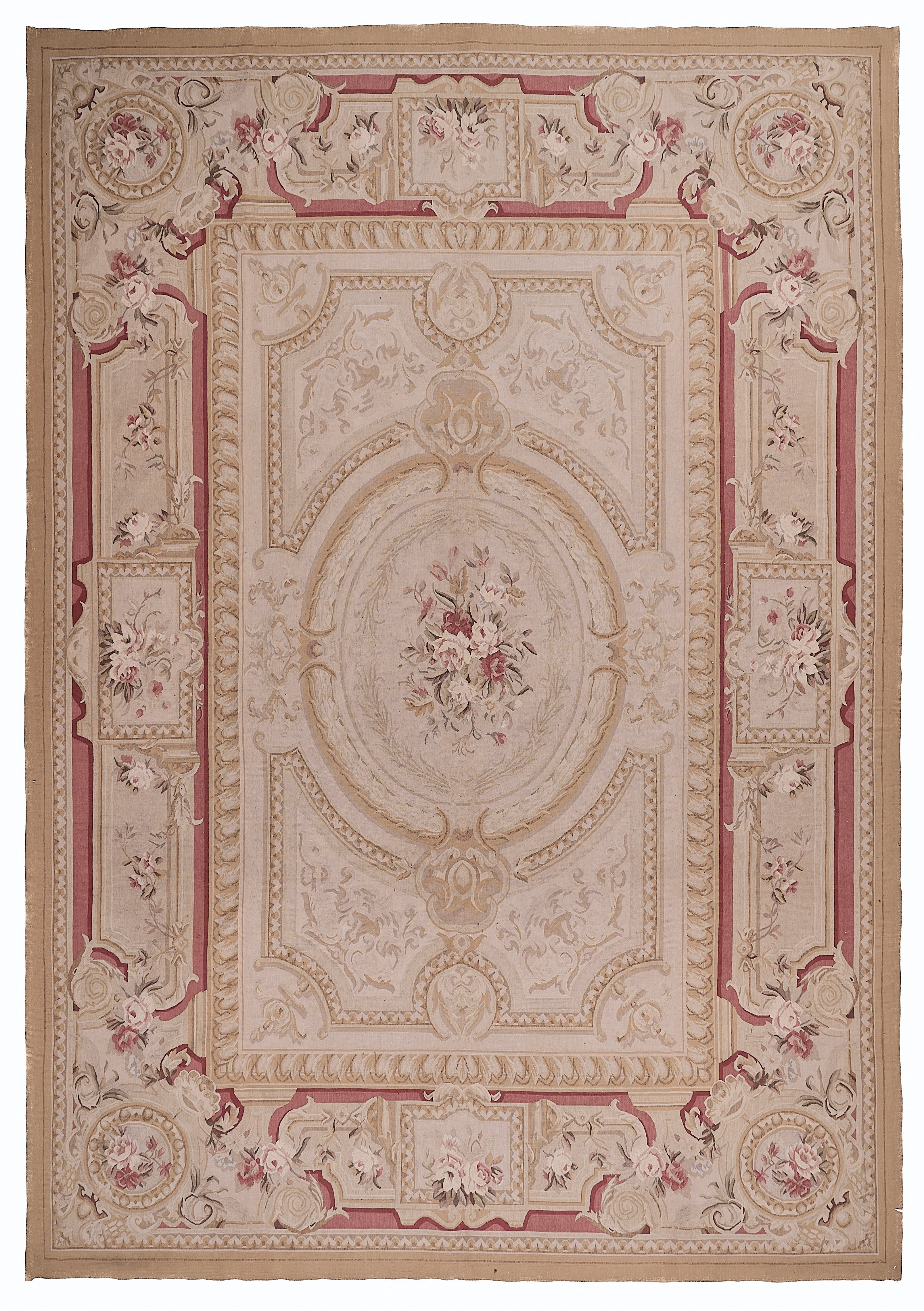 Antique 19th C Design Aubusson Rug 436
