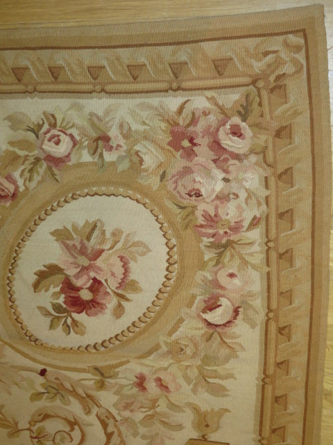 Antique 19th C Design Aubusson Rug 443