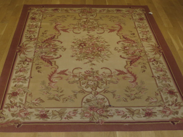 Antique 19th C Design Aubusson Rug 448