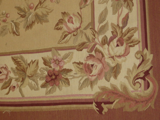 Antique 19th C Design Aubusson Rug 448