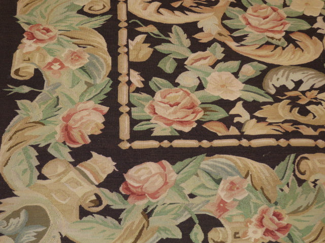 Antique 19th C Design Aubusson Rug 449