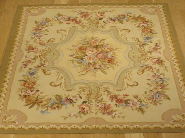 Antique 19th C Design Aubusson Rug 450