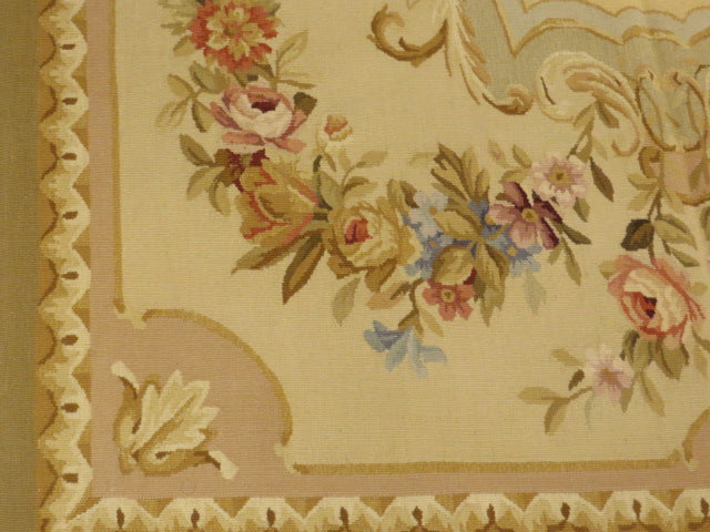 Antique 19th C Design Aubusson Rug 450