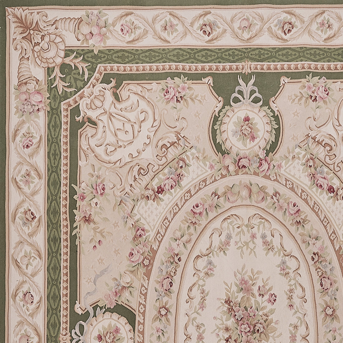 Antique 19th C Design Aubusson Rug 453