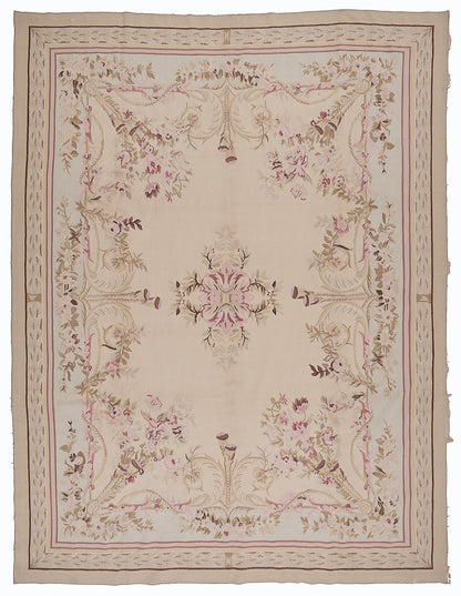Antique 19th C Design Aubusson Rug 461