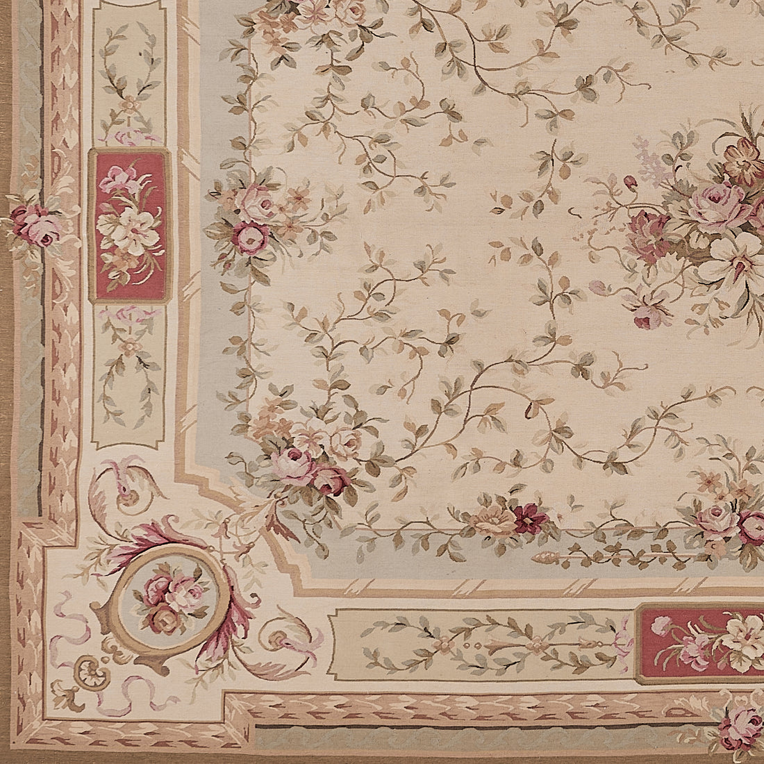 Antique 19th C Design Aubusson Rug 463