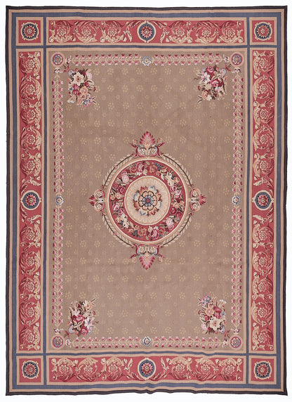 Antique 19th C Design Aubusson Rug 464