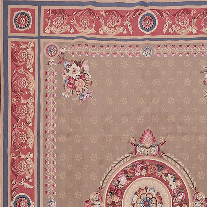 Antique 19th C Design Aubusson Rug 464